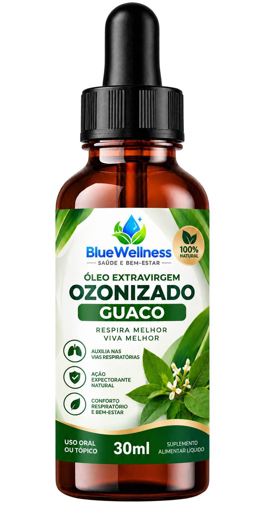 Óleo Ozonizado de Guaco Blue Wellness 30ml